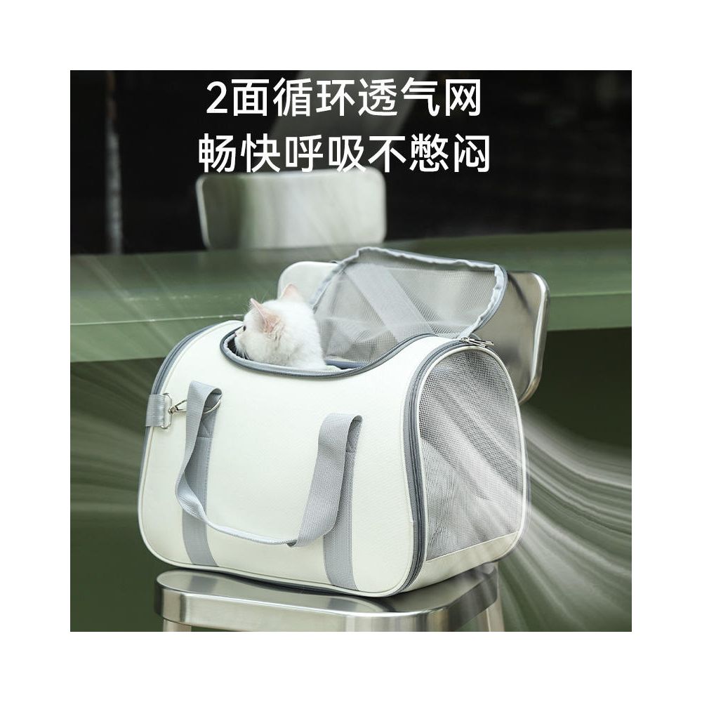 Cat bag portable bag for outdoor use breathable for summer and autumn foldable for small and medium sized dogs large capacity backpack diagonal cross image 3