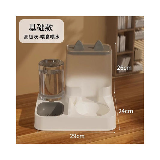 HELLOLEIBOO/徕本自動餵食器飲水一體 不銹鋼貓食盆