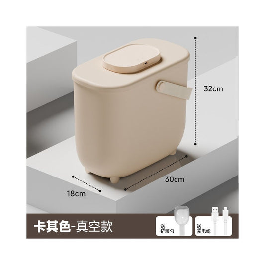 【PEISIMA 派斯瑪】真空寵物儲糧桶｜防潮防蟲密封桶，大容量貓糧狗糧收納桶，長效保鮮智能儲豆桶