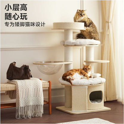 Beast brand Puff Short footed Cat Crawler Rack Small House No Occupation Household Large Cat Special Cat Scratch Board Cat Crawler Rack Integrated image 1