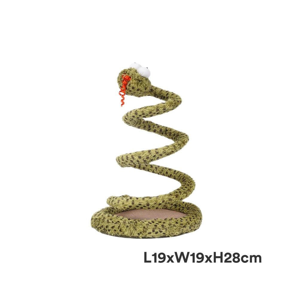 Zeze Spring Snake Cat Toy Cat Teasing Device Cat Supplies Self Entertainment and Boredom Relief Feather Long Stick Toy Cat Supplies image 0