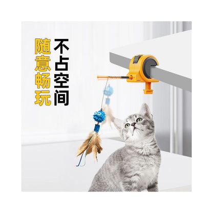 IPAWSPACE Automatic Cat Teaser Electric Cat Toy Self closing Induction Timer Electric Cat Teaser image 3