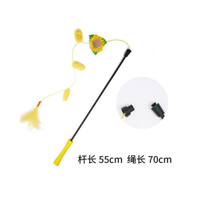 【GiGwi 貴為】頂級耐抓羽毛逗貓棒｜加固型彈力長桿，模擬獵物律動，幼貓自嗨互動神器，極致耐用防斷裂，全齡貓適用之高品質寵物用品