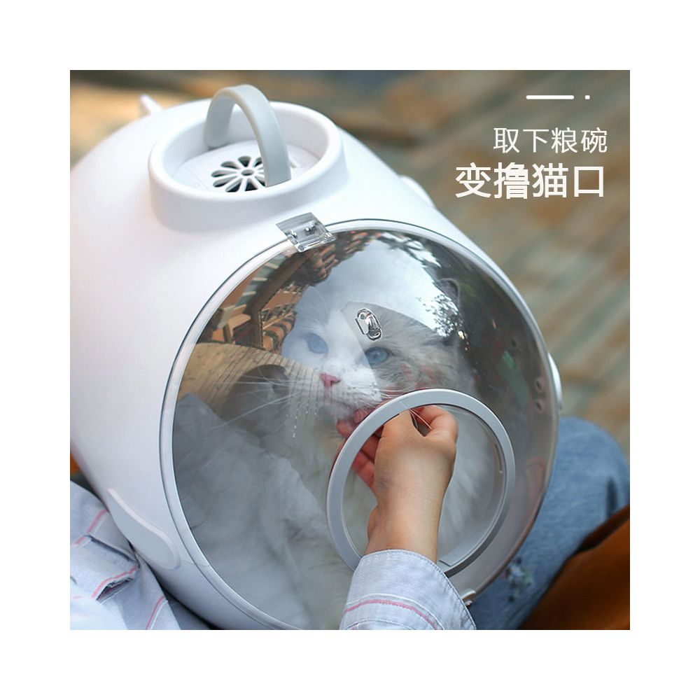 Large capacity cat carrier space capsule submarine style pet carrier pet box outing handbag crossbody bag for cats and dogs image 4