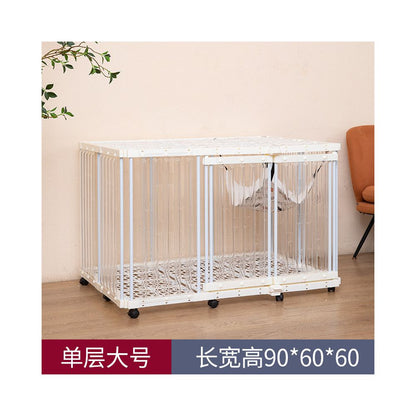 全透明豪華貓別墅｜室內超大空間一體化貓屋，360°無視角透明貓籠，現代風大型隱藏砂盆貓別墅