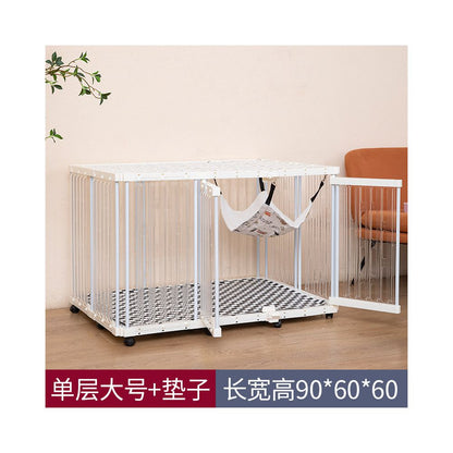 全透明豪華貓別墅｜室內超大空間一體化貓屋，360°無視角透明貓籠，現代風大型隱藏砂盆貓別墅