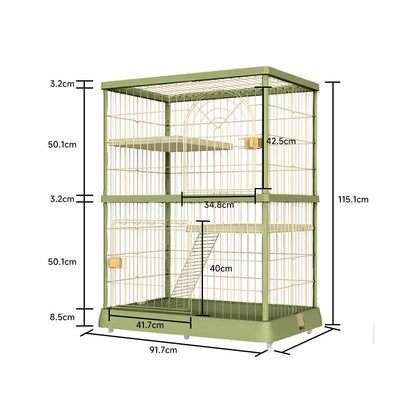 一體化貓砂盆貓別墅｜自帶隱藏式廁所，室內超大空間貓屋，多功能省空間貓櫃別墅