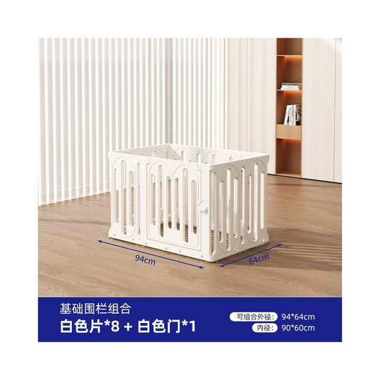 【2026 全景系列】全透明室內寵物圍欄別墅｜中小型犬專用移動式隱形狗籠 - 吉安寵物用品