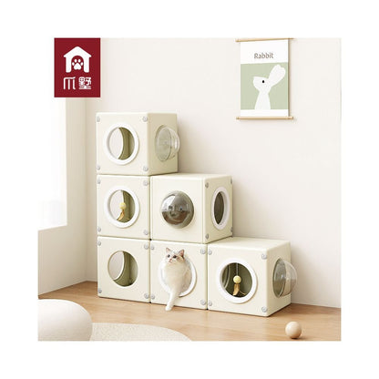 【Claw Villa 官方正品】四季通用隧道貓別墅｜全封閉式深睡貓窩 - 吉安寵物用品