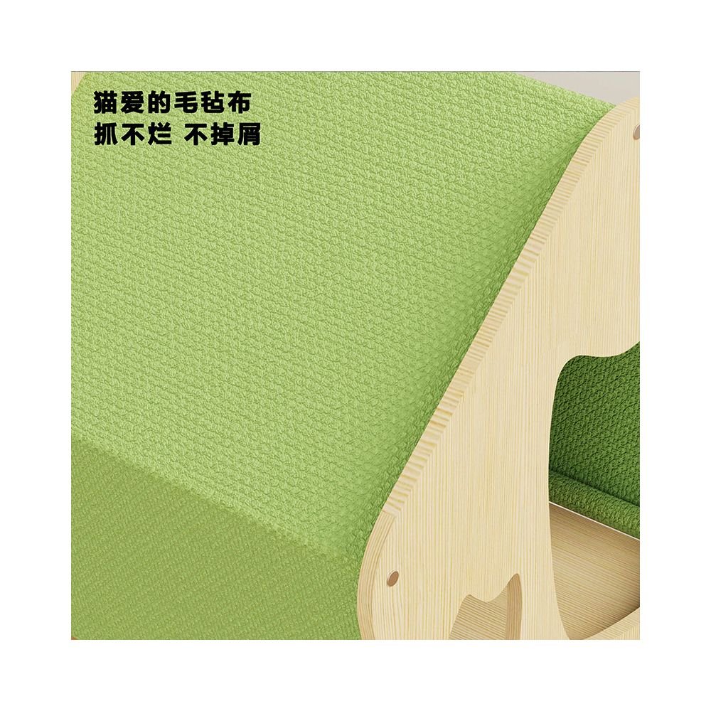 【leiboo 徠本】實木樹屋貓爬架｜豪華一體式大型貓窩貓樹小戶型劍麻抓柱 - 吉安寵物用品