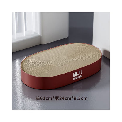 【Peibeile 佩貝樂】雙層貓抓板貓窩｜大尺寸窩爪一體，加厚耐磨不掉屑瓦楞紙，多貓家庭、上下層休閒磨爪玩具 - 吉安宠物用品