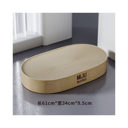 【Peibeile 佩貝樂】雙層貓抓板貓窩｜大尺寸窩爪一體，加厚耐磨不掉屑瓦楞紙，多貓家庭、上下層休閒磨爪玩具 - 吉安宠物用品