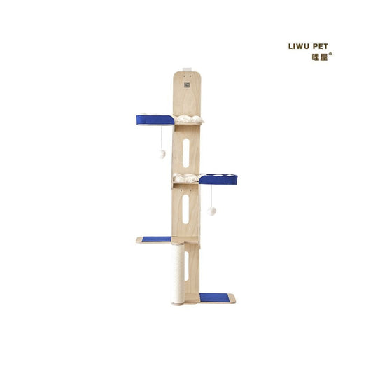 掛門式小戶型貓爬架｜不佔地貓窩貓跳台頂天立地一體式貓玩具 - 吉安寵物用品