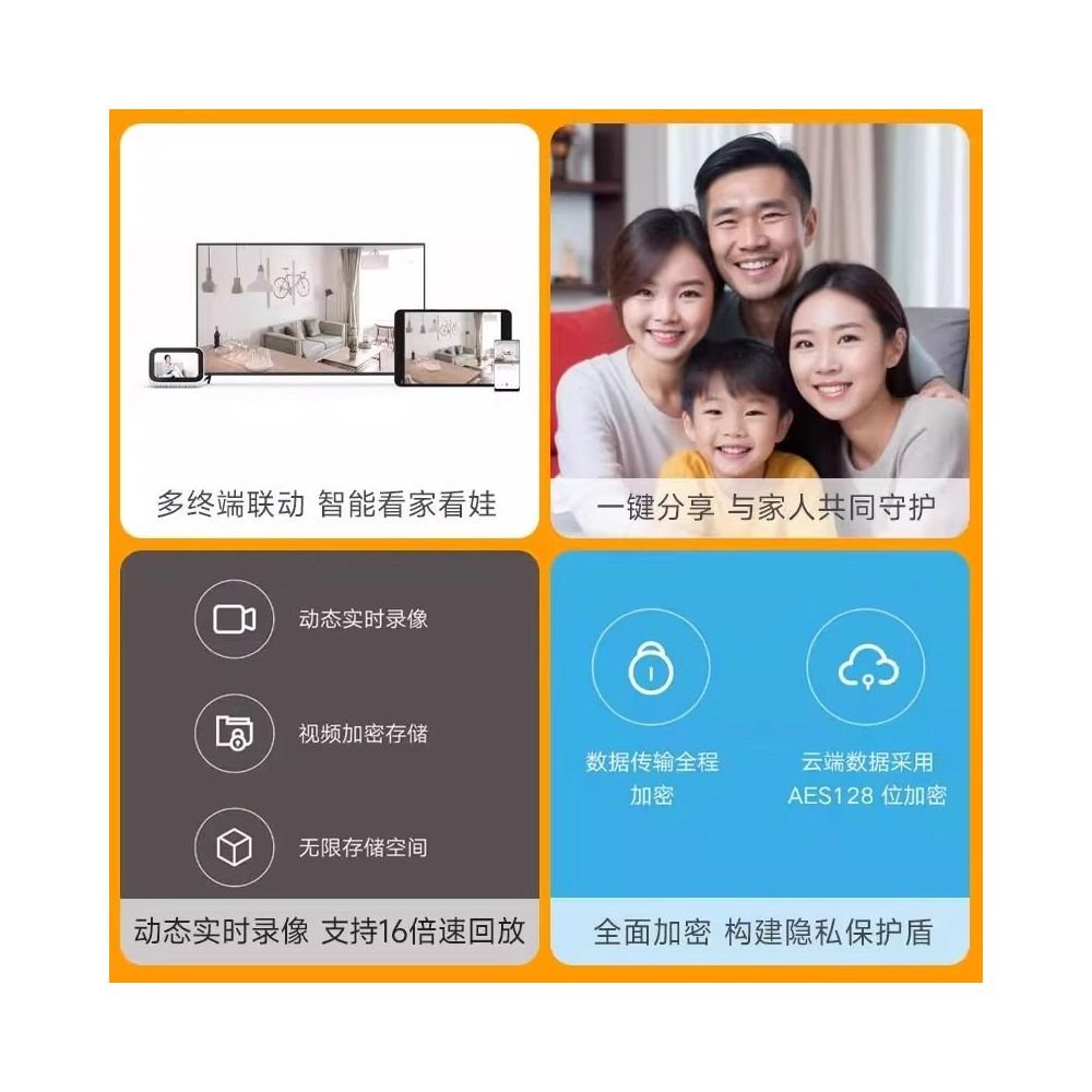 小米 (Xiaomi) 智能攝像機雲台版 2K｜360 度全景家用監控 - 吉安寵物用品