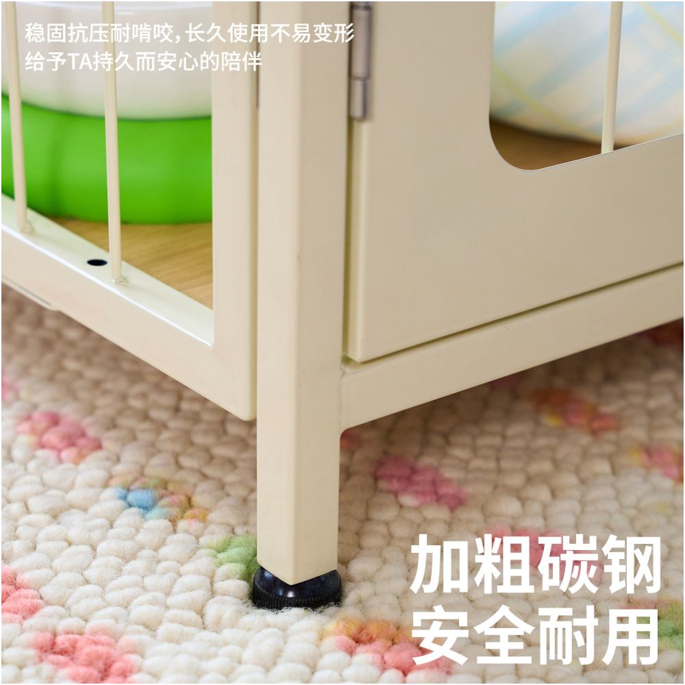 【Zeze 官方旗艦】室內小型犬專用金屬防逃籠｜可移動式家用寵物圍欄 - 吉安寵物用品