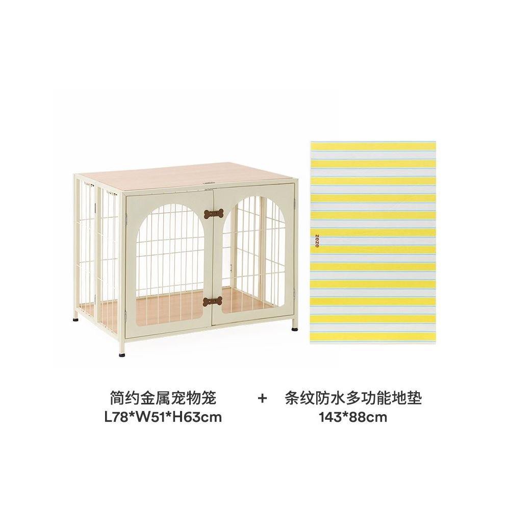 【Zeze 官方旗艦】室內小型犬專用金屬防逃籠｜可移動式家用寵物圍欄 - 吉安寵物用品
